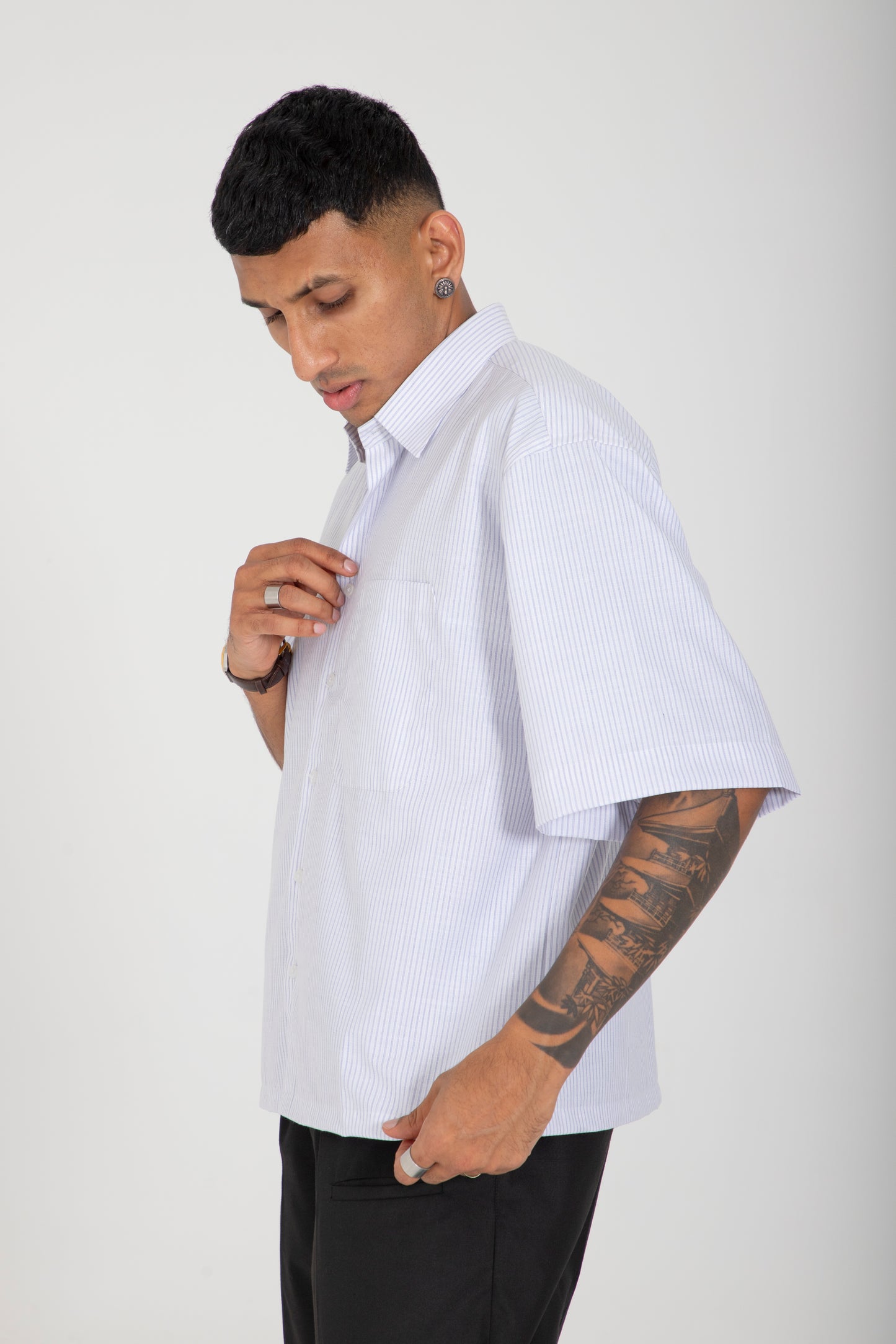 VARDI - HALF SHIRT - BLUE