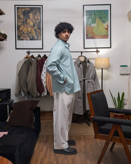 KAMEEZ SHIRT - GREEN