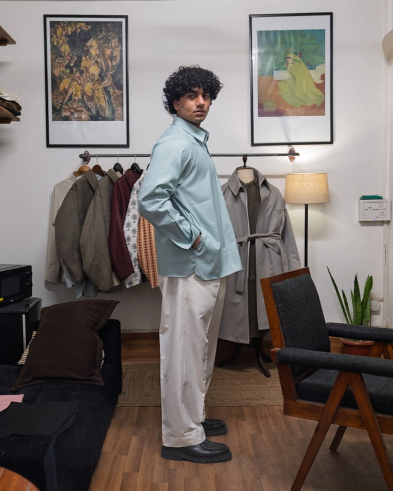 KAMEEZ SHIRT - GREEN