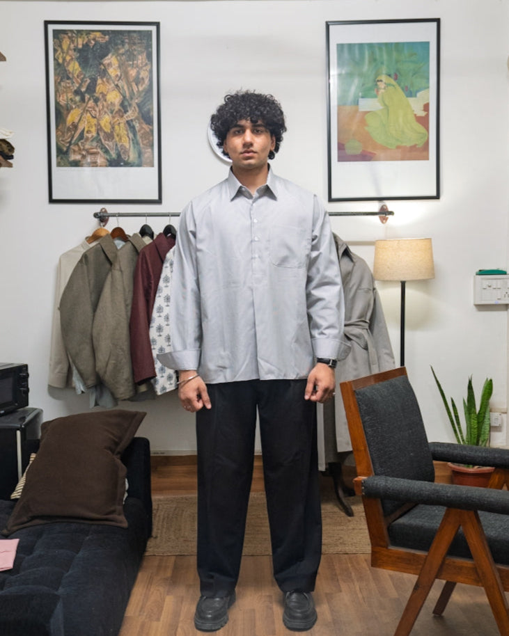 KAMEEZ SHIRT - BLACK