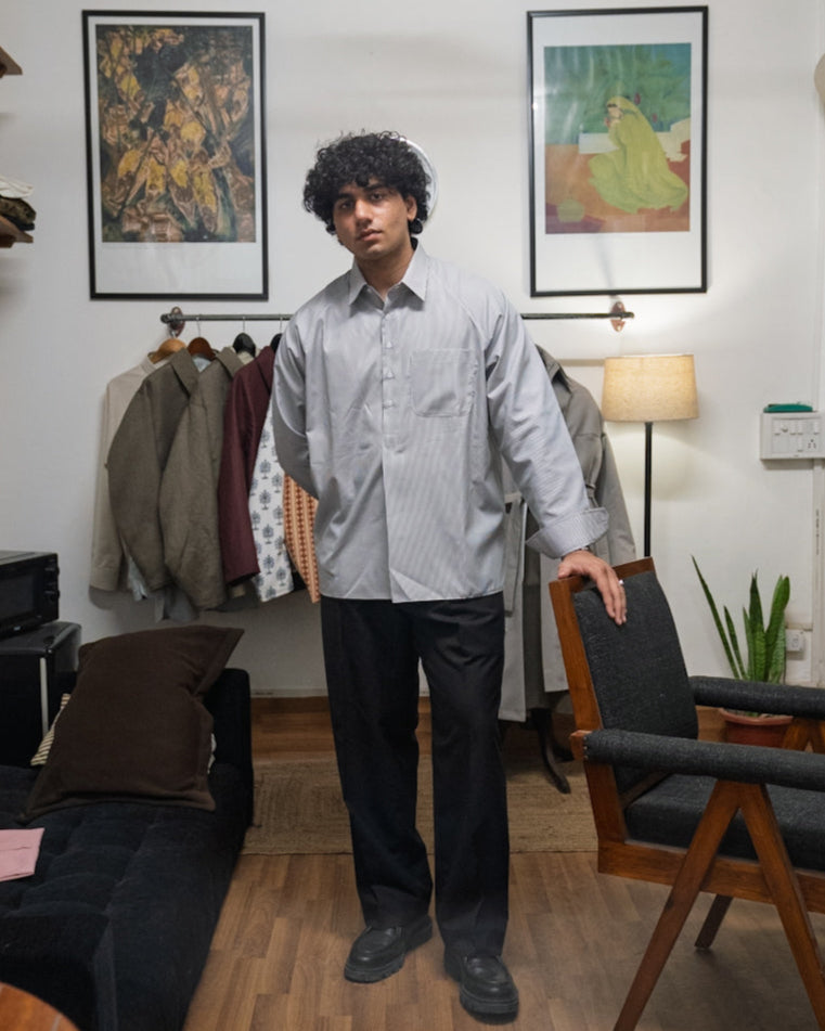 KAMEEZ SHIRT - BLACK