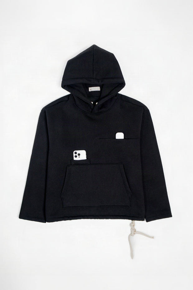 HEAVYWEIGHT HOODIE 420 - BLACK