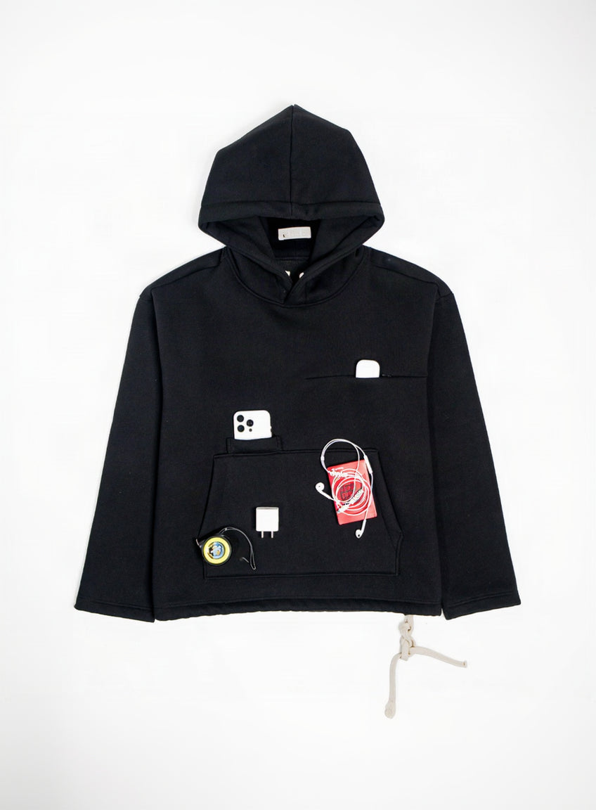 HEAVYWEIGHT HOODIE 420 - BLACK