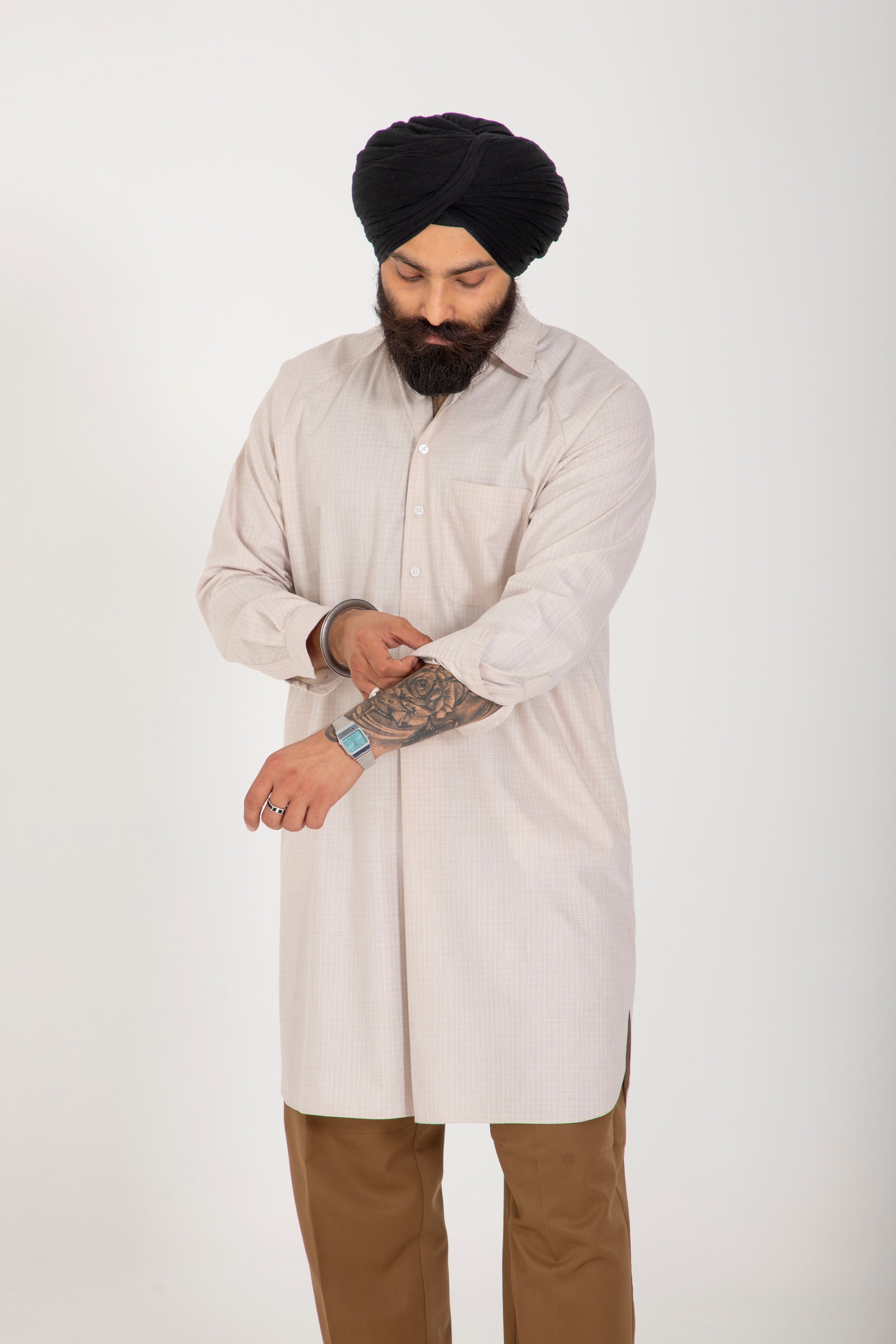 KAMEEZ - KURTA - BROWN LT