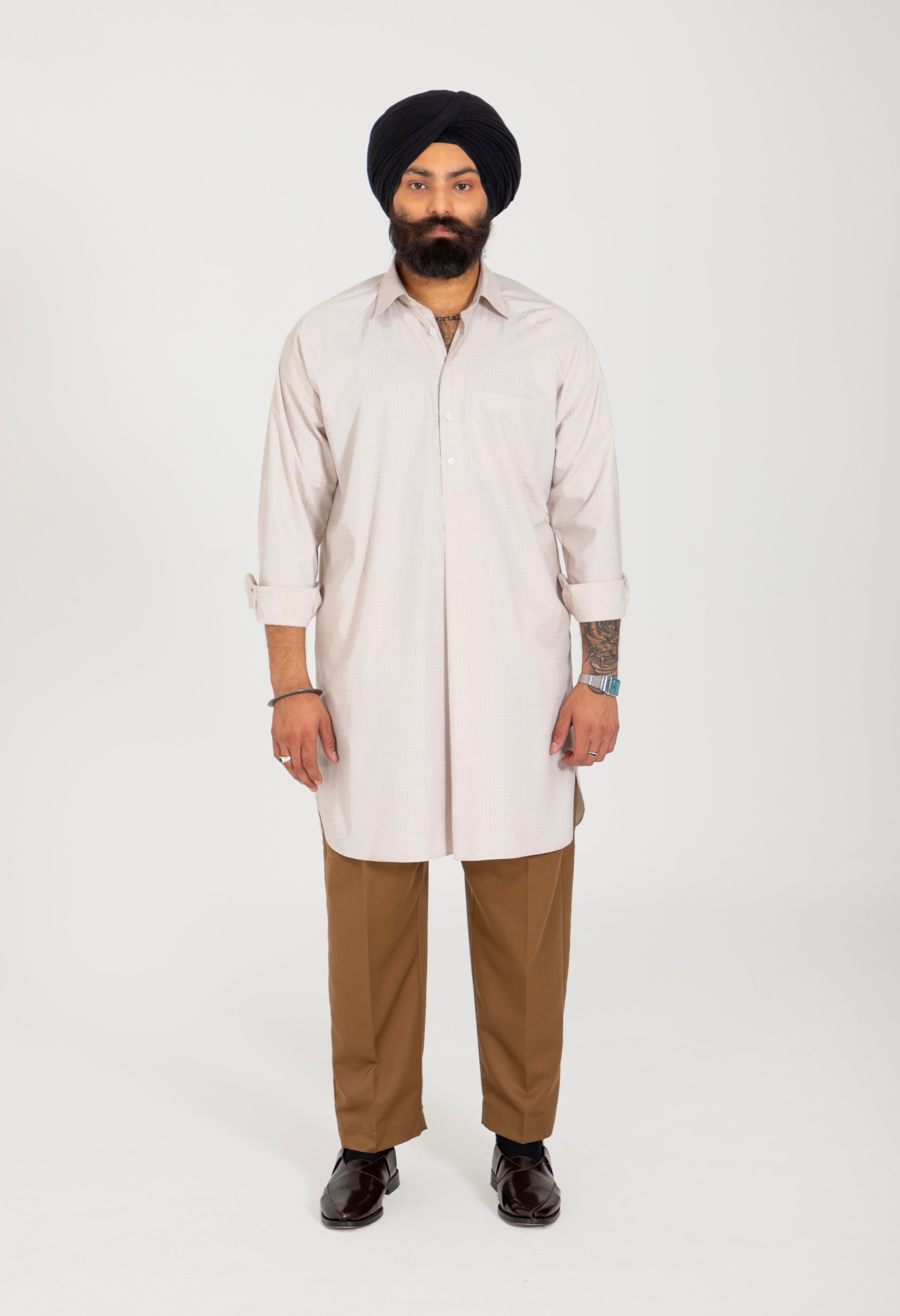 KAMEEZ - KURTA - BROWN LT