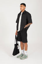 VARDI - HALF SHIRT - BLACK