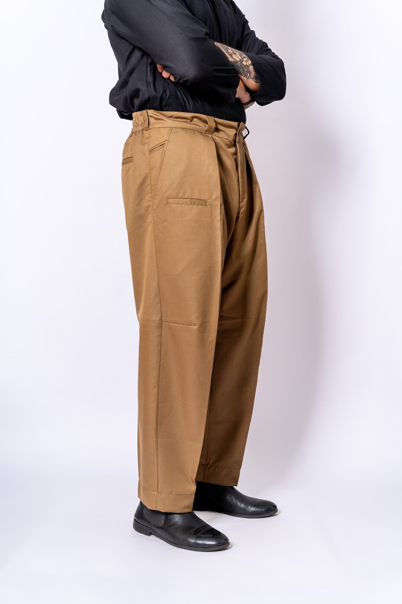 Men's Dark Khaki Cotton Slim Fit Casual Chino Pants Stretch – Urbano Fashion
